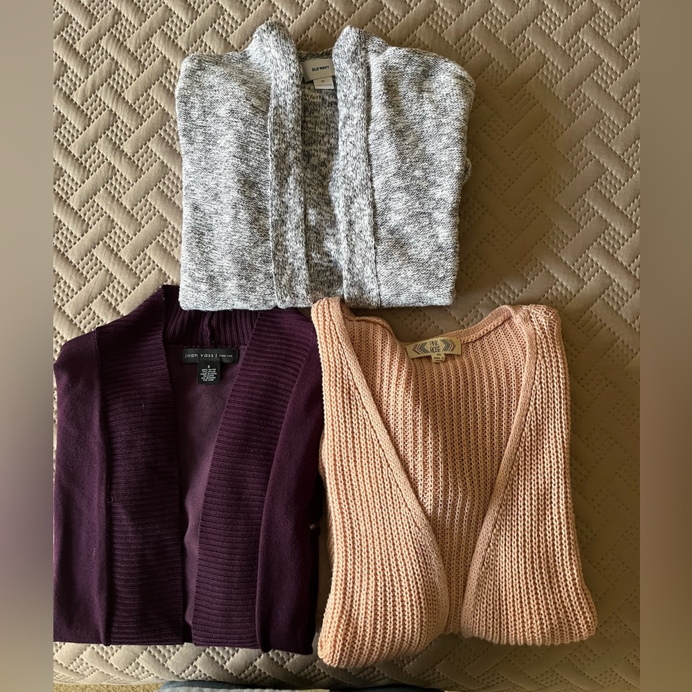 Lot of 3 Women’s Sweaters / Cardigans-Size S & XS